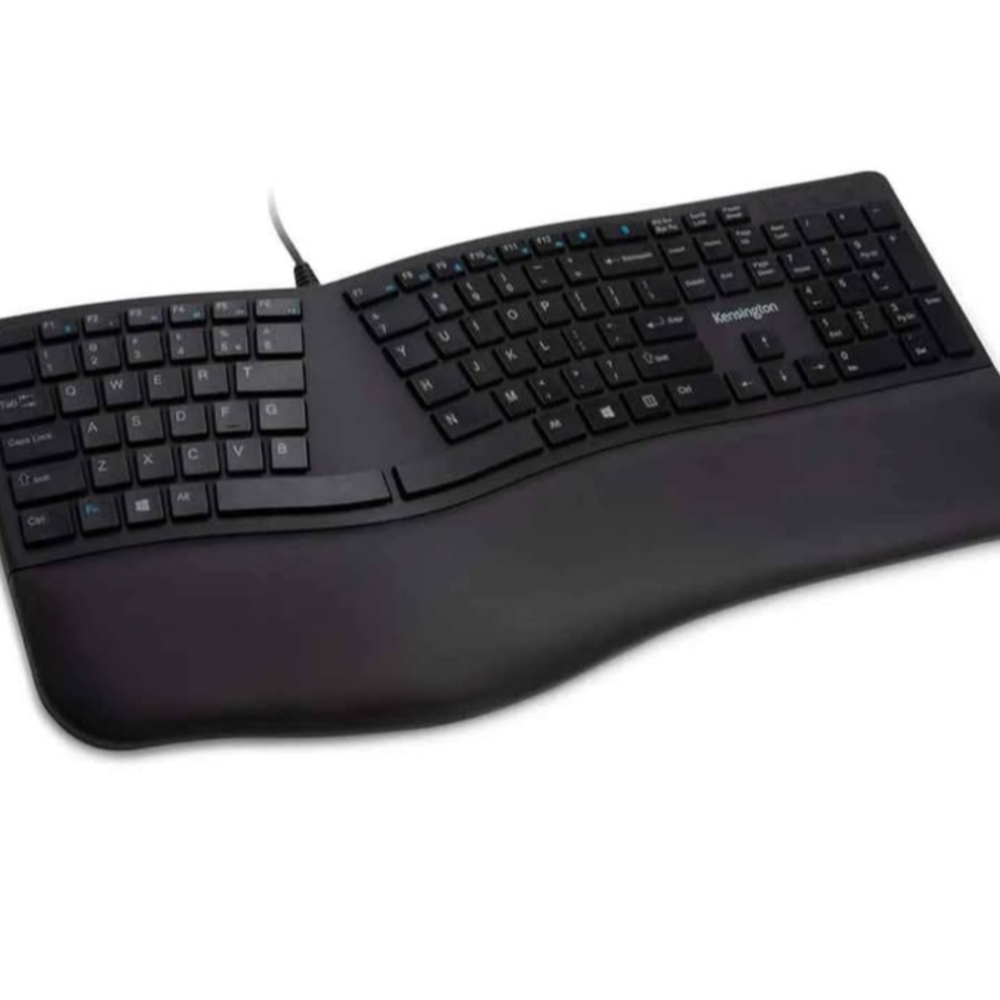 Black Wired Ergonomic Keyboard